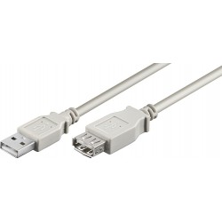 MicroConnect USB2.0 Extension A-A 0,5m