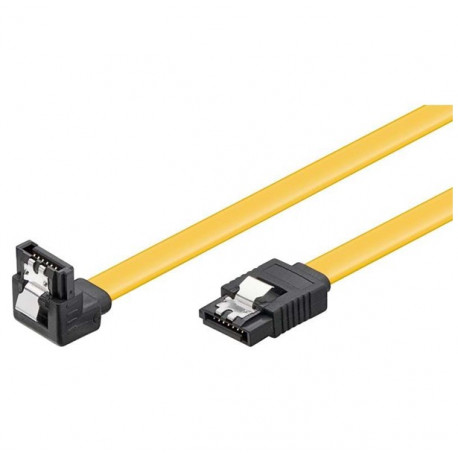 Sata III 6GBs kabel 0,5M Gul Vinklet