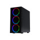 FOURZE - T160 Micro ATX Kabinet Rainbow