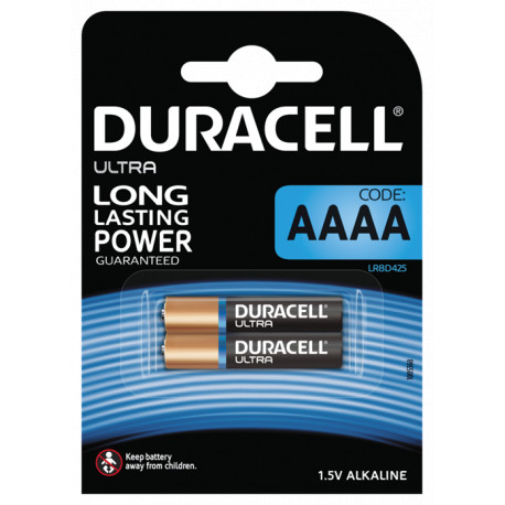 Duracell 2stk AAAA Batterier 1,5V