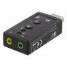 Deltaco USB Lydkort til Headset & Mik