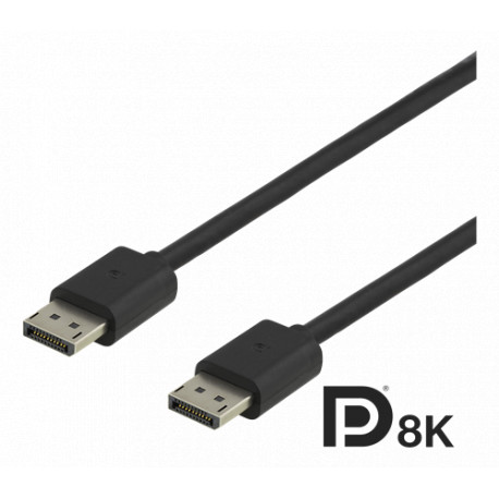 Deltaco DisplayPort 1,4 Kabel 1,5 Meter