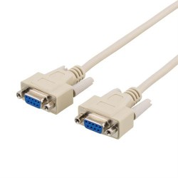 Deltaco Null modem cable 2m