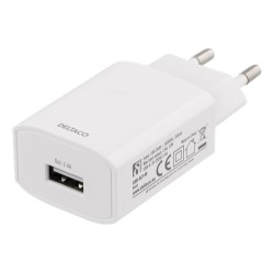 Deltaco 2.4A USB wall charger