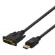Deltaco Displayport til DVI-D 3m