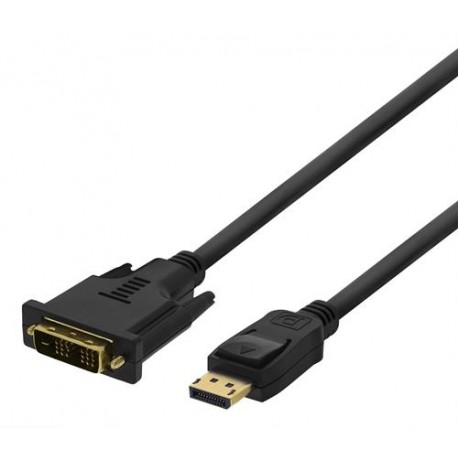 Deltaco Displayport til DVI-D 3m