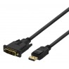 Deltaco Displayport til DVI-D 3m
