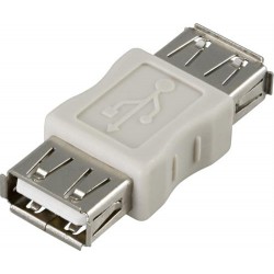 DELTACO USB A-A adapter, hun