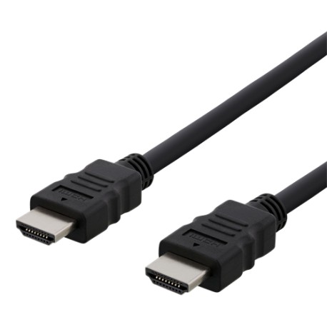 Deltaco high speed HDMI cabel 1m sort