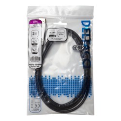 Deltaco USB-C - DP Adapter, 2m 4K/60Hz