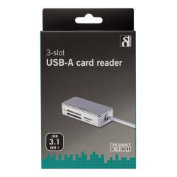Deltaco USB 3.1 Kortlæser