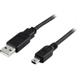 Deltaco USB-A(Han) - USB Mini-B(Han) 3M