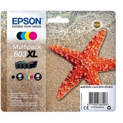 Epson 603XL Multipack - 4 pakker - XL - sort, gul, cyan, magenta - original