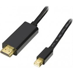 Deltaco Mini DisplayPort til HDMI, 2M
