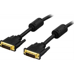 Delatco DVI Dual Link kabel 2m, sort
