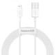 Baseus Superior USB - Lightning Cable White 2m