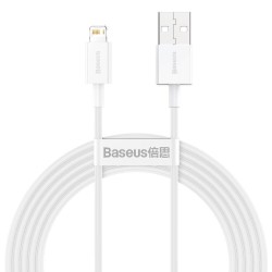 Baseus Superior USB - Lightning Kabel, Hvid, 1,5 Meter