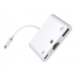 MicroConnect Lightning til RJ45, USB-A, Lightning