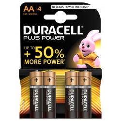 Duracell AA Batterier 4stk, Plus Power MN1500