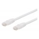 Deltaco U/UTP Cat6a patch cable, 1m, 500MHz, LSZH, white