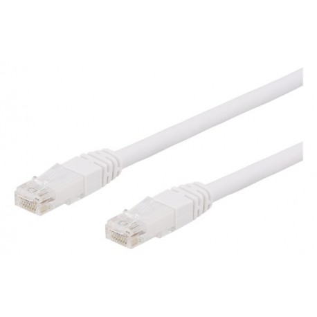 Deltaco U/UTP Cat6a patch cable, 1m, 500MHz, LSZH, white