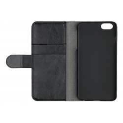 Essentials iPhone 6/7/8/SE (2020), PU wallet 2 cards, black