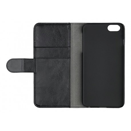 Essentials iPhone 6/7/8/SE (2020), PU wallet 2 cards, black