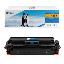 G&G HP Kompatibel W2031X (415A) Cyan toner op til 6000 sider