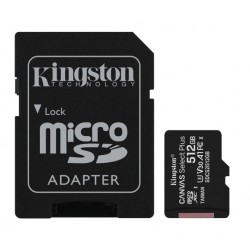Kingston Canvas Select Plus 512GB microSD/SD-card - 100/85MB