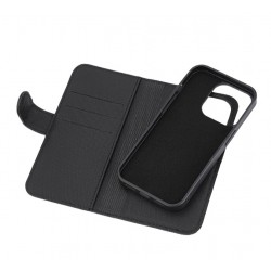 Deltaco  iPhone 15 Pro, aftageligt magnetisk cover, sort