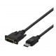 Deltaco DisplayPort - DVI-D Single Link cable, 2m, black
