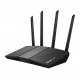 ASUS RT-AX57 AX3000 dual-band Wi-Fi 6 Trådløs router, 4-port switch, GigE, Wi-Fi 6, Dual Band