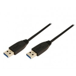LogiLink USB 3.0 USB-kabel 1m Sort
