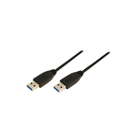 LogiLink USB 3.0 USB-kabel 1m Sort