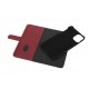 Essentials iPhone 11, Leather wallet removable, red