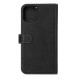Essentials iPhone 12/12 Pro, Leather wallet,detachable, black