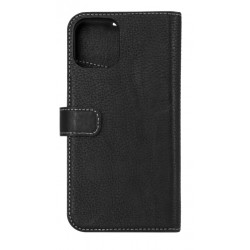 Essentials iPhone 12/12 Pro, Leather wallet,detachable, black