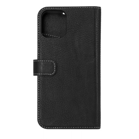 Essentials iPhone 12/12 Pro, Leather wallet,detachable, black