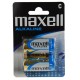 Maxell Batteries, C (LR14), Alkaline, 1.5V, 2-pack