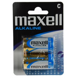 Maxell Batteries, C (LR14), Alkaline, 1.5V, 2-pack