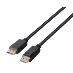 DELTACO DisplayPort cable, DP 1.4, 8K@60Hz, 5m, black