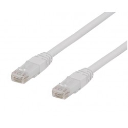 DELTACO U/UTP Cat6a patch cable, 10m, 500MHz, LSZH, white