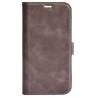 Essentials iPhone 13 Pro, Leather wallet, detachable, Grå