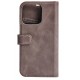 Essentials iPhone 13 Pro, Leather wallet, detachable, Grå
