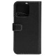 Essentials iPhone 13 Pro, Leather wallet, detachable, Sort