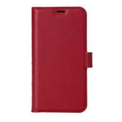 Essentials iPhone 12 Mini, Leather wallet, detachable, Rød