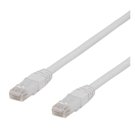 Deltaco U/UTP Cat6a patch cable, 3m, 500MHz, LSZH, white