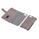 Essentials iPhone 6/7/8/SE (2020) leather wallet, detach,Grey