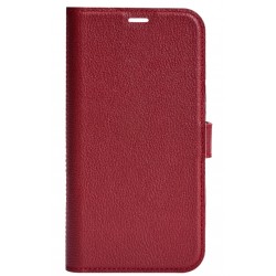 Essentials iPhone 12/12 Pro leather wallet, detachable, Red
