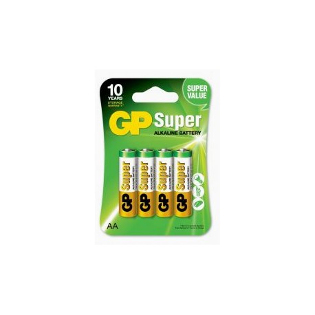 GP Super Alkaline AA 4 Pack